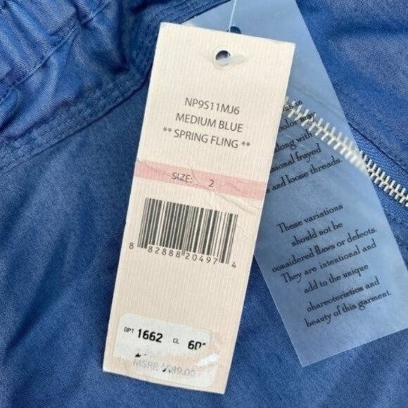 Nanette Lepore Spring Fling Chambray Tencel Travel Lightweight 2 Jogger Pant NWT - Picture 8 of 8